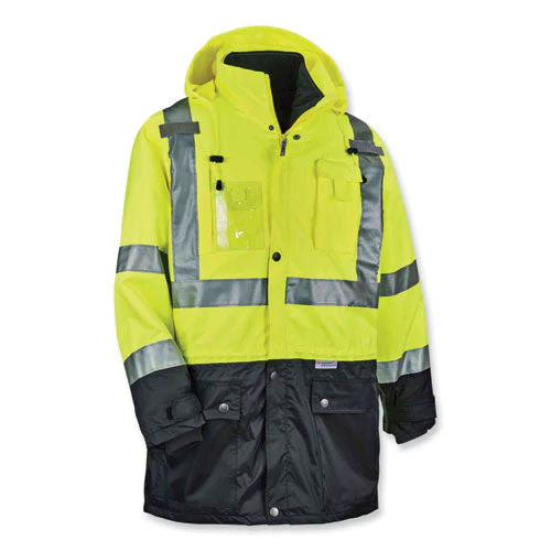 Glowear 8388 Class 3/2 Hi-vis Thermal Jacket Kit, Small, Lime, Ships In 1-3 Business Days - Image 1