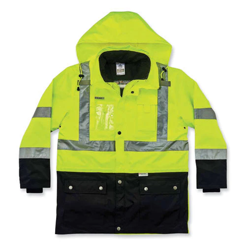Glowear 8388 Class 3/2 Hi-vis Thermal Jacket Kit, Large, Lime, Ships In 1-3 Business Days - Image 3