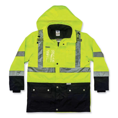 Glowear 8388 Class 3/2 Hi-vis Thermal Jacket Kit, 2x-large, Lime, Ships In 1-3 Business Days - Image 2