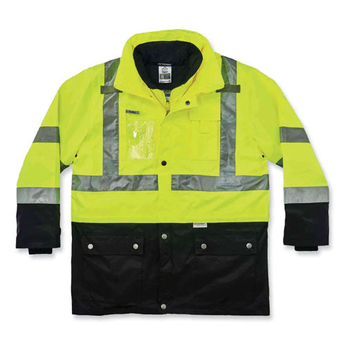 Glowear 8388 Class 3/2 Hi-vis Thermal Jacket Kit, 5x-large, Lime, Ships In 1-3 Business Days - Image 3