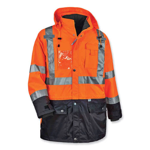 Glowear 8388 Class 3/2 Hi-vis Thermal Jacket Kit, Large, Orange, Ships In 1-3 Business Days - Image 1