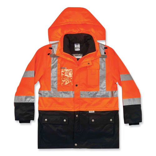 Glowear 8388 Class 3/2 Hi-vis Thermal Jacket Kit, 5x-large, Orange, Ships In 1-3 Business Days - Image 2