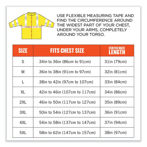 Glowear 8384 Class 3 Hi-vis Quilted Thermal Parka, Large, Lime, Ships In 1-3 Business Days - Image 3