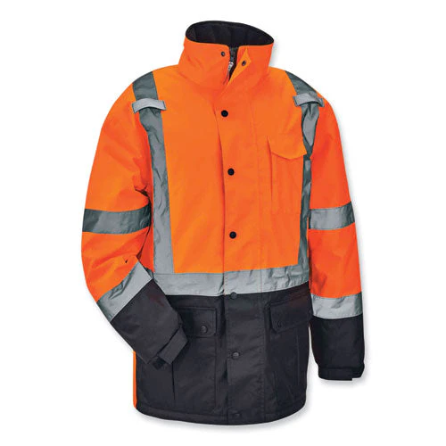 Glowear 8384 Class 3 Hi-vis Quilted Thermal Parka, 2x-large, Orange, Ships In 1-3 Business Days - Image 1
