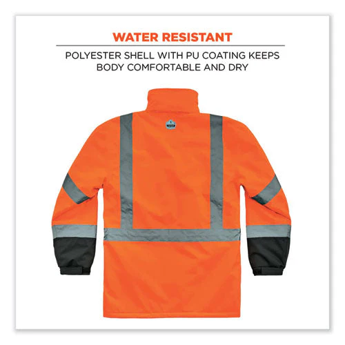 Glowear 8384 Class 3 Hi-vis Quilted Thermal Parka, 2x-large, Orange, Ships In 1-3 Business Days - Image 2