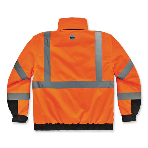 Glowear 8381 Class 3 Hi-vis 4-in-1 Quilted Bomber Jacket, Orange, 3x-large, Ships In 1-3 Business Days - Image 3