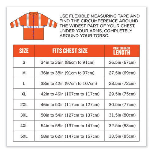 Glowear 8377 Class 3 Hi-vis Quilted Bomber Jacket, Orange, 5x-large, Ships In 1-3 Business Days - Image 3