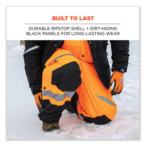 Glowear 8928 Class E Hi-vis Insulated Bibs, Small, Orange, Ships In 1-3 Business Days - Image 2