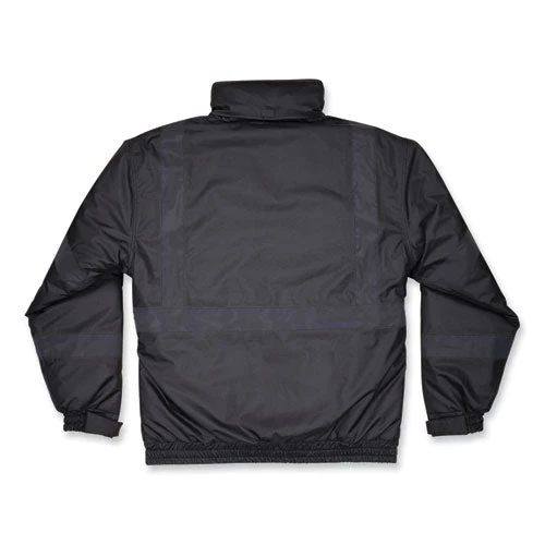 Glowear 8377ev Non-certified Hi-vis Quilted Bomber Jacket, Black, X-large, Ships In 1-3 Business Days - Image 3