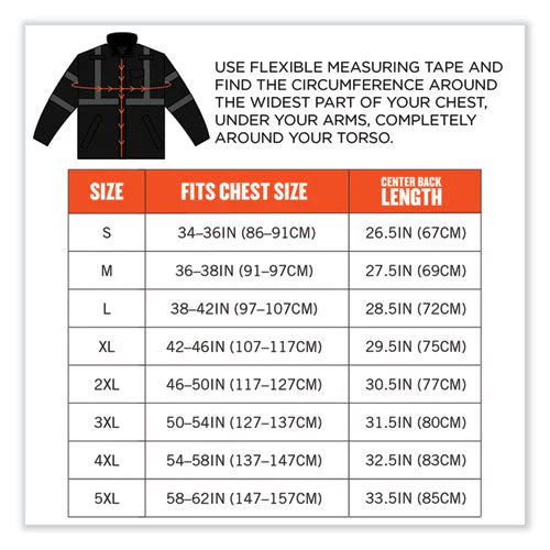 Glowear 8377ev Non-certified Hi-vis Quilted Bomber Jacket, Black, 4x-large, Ships In 1-3 Business Days - Image 3