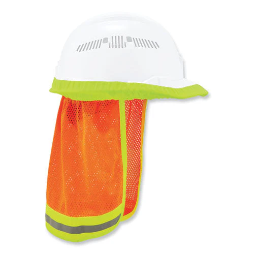 Glowear 8005 Hi-vis Hard Hat Neck Shade, 20 X 12.5, Orange, Ships In 1-3 Business Days - Image 1