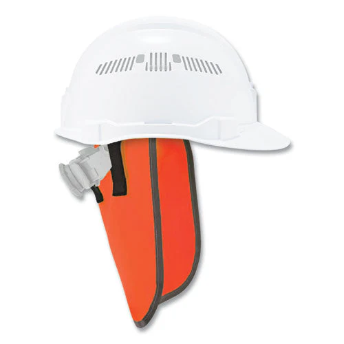 Glowear 8006 Hi-vis Hard Hat Neck Shade, 12.25 X 10.5, Orange, Ships In 1-3 Business Days - Image 1
