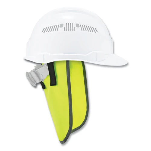 Glowear 8006 Hi-vis Hard Hat Neck Shade, 12.25 X 10.5, Lime, Ships In 1-3 Business Days - Image 1