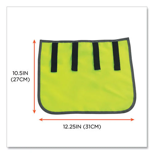 Glowear 8006 Hi-vis Hard Hat Neck Shade, 12.25 X 10.5, Lime, Ships In 1-3 Business Days - Image 2