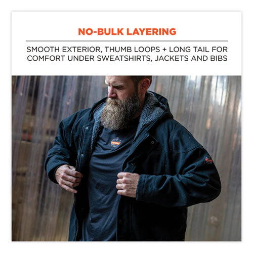 N-ferno 6435 Midweight Long Sleeve Base Layer Shirt, X-large, Black, Ships In 1-3 Business Days - Image 3