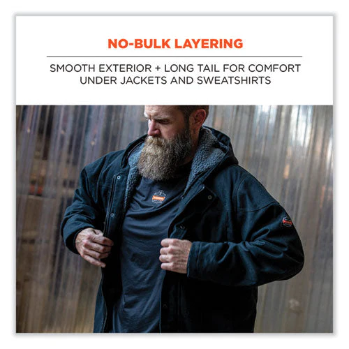 N-ferno 6436 Long Sleeve Lightweight Base Layer Shirt, Medium, Black, Ships In 1-3 Business Days - Image 3