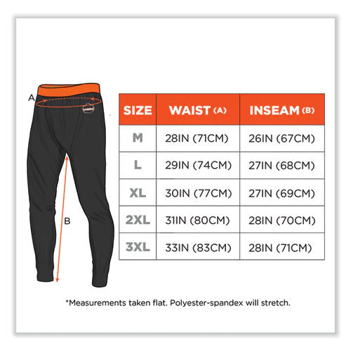 N-ferno 6480 Midweight Base Layer Pants - 240 G, Medium, Black, Ships In 1-3 Business Days - Image 2