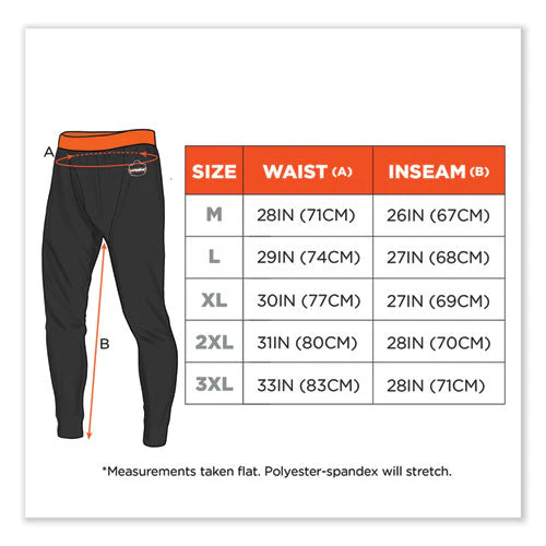 N-ferno 6481 Lightweight Base Layer Pants, Large, Black, Ships In 1-3 Business Days - Image 3