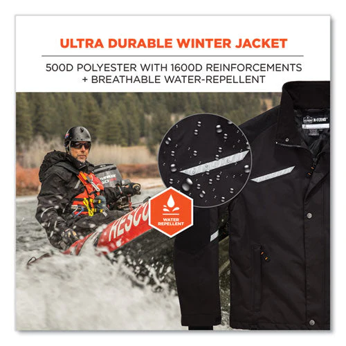N-ferno 6466 Thermal Jacket With 500d Nylon Shell, 4x-large, Black, Ships In 1-3 Business Days - Image 3