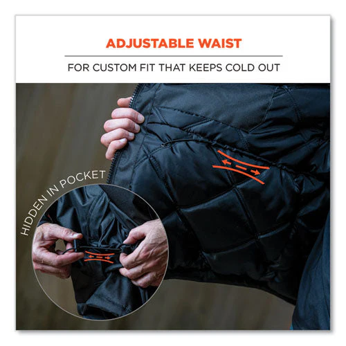 N-ferno 6467 Winter Work Jacket With 300d Polyester Shell, Small, Black, Ships In 1-3 Business Days - Image 2