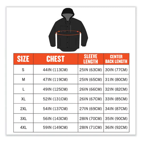 N-ferno 6468 Duck Canvas Work Jacket, Small, Black, Ships In 1-3 Business Days - Image 2