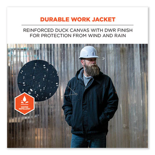N-ferno 6468 Duck Canvas Work Jacket, X-large, Black, Ships In 1-3 Business Days - Image 3