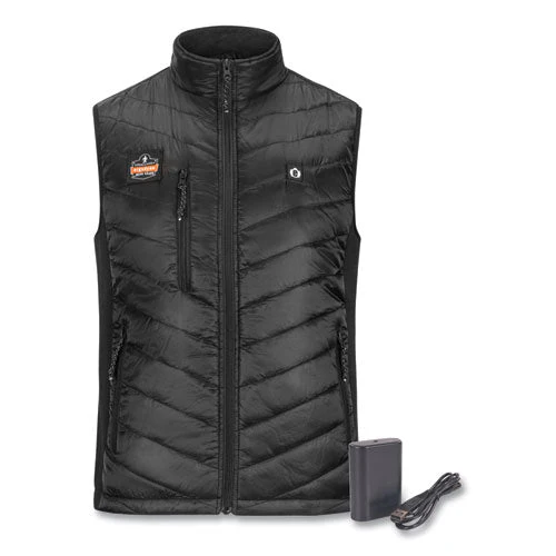 N-ferno 6495 Rechargeable Heated Vest With Battery Power Bank, Fleece/polyester, X-large, Black, Ships In 1-3 Business Days - Image 1