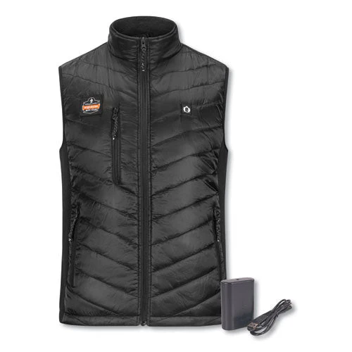 N-ferno 6495 Rechargeable Heated Vest With Battery Power Bank, Fleece/polyester, 3x-large, Black, Ships In 1-3 Business Days - Image 1