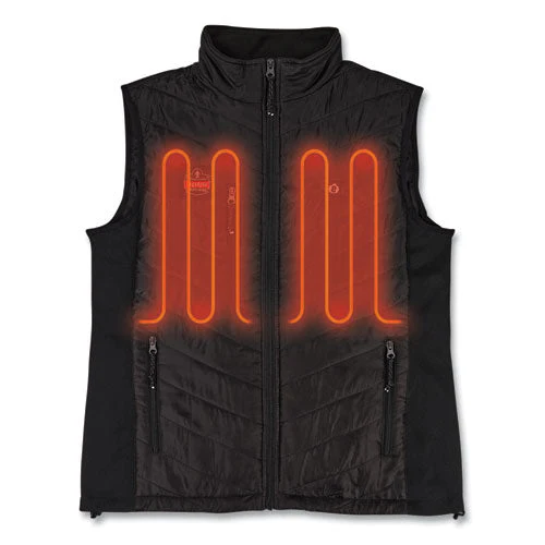 N-ferno 6495 Rechargeable Heated Vest With Battery Power Bank, Fleece/polyester, 3x-large, Black, Ships In 1-3 Business Days - Image 2