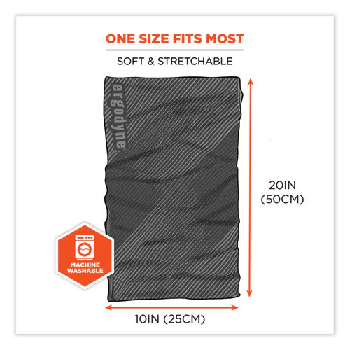 Chill-its 6484 Reflective Performance Knit Multi-band, Rayon-spandex Blend, One Size, Black, Ships In 1-3 Business Days - Image 3