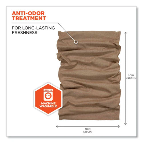 Chill-its 6485 Multi-band, Polyester, One Size Fits Most, Khaki Heather, Ships In 1-3 Business Days - Image 3