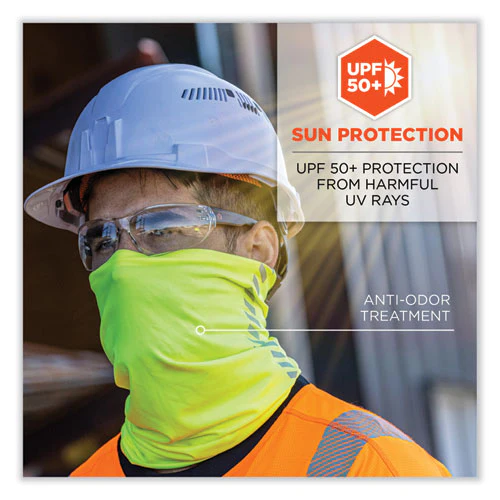 Chill-its 6487r Reflective Cooling Multi-band, Polyester/spandex, One Size Fits Most, Hi-vis Lime, Ships In 1-3 Business Days - Image 3