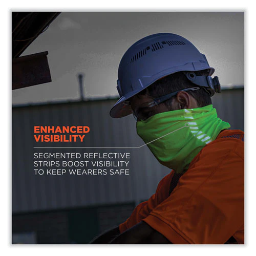 Chill-its 6487r Reflective Cooling Multi-band, Polyester/spandex, One Size Fits Most, Hi-vis Lime, Ships In 1-3 Business Days - Image 2
