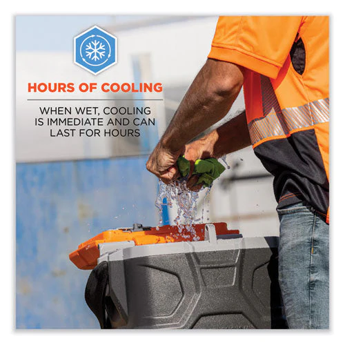 Chill-its 6487r Reflective Cooling Multi-band, Polyester/spandex, One Size Fit Most, Hivis Orange, Ships In 1-3 Business Days - Image 3