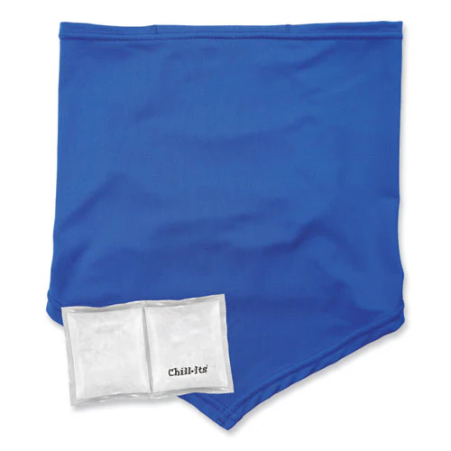 Chill-its 6482 Cooling Neck Gaiter Bandana Pocket Kit, Polyester/spandex, Large/x-large, Blue, Ships In 1-3 Business Days - Image 1