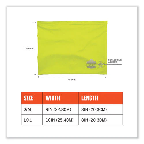 Chill-its 6489 2-layer Cooling Performance Knit Multi-band, Polyester/spandex, L/xl, Hi-vis Lime, Ships In 1-3 Business Days - Image 2