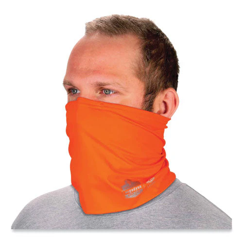 Chill-its 6489 2-layer Cooling Performance Knit Multi-band, Polyester/spandex, S/m, Hi-vis Orange, Ships In 1-3 Business Days - Image 2
