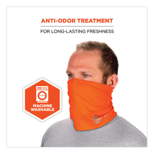 Chill-its 6489 2-layer Cooling Performance Knit Multi-band, Polyester/spandex, L/xl, Hivis Orange, Ships In 1-3 Business Days - Image 3