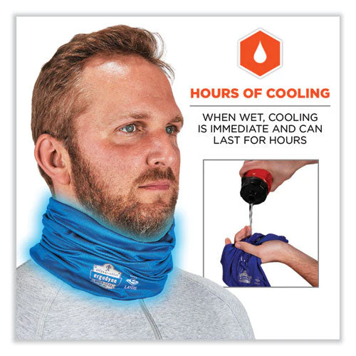 Chill-its 6489 2-layer Cooling Performance Knit Multi-band, Polyester/spandex, Large/xl, Blue, Ships In 1-3 Business Days - Image 2