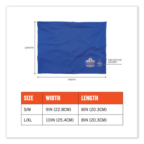 Chill-its 6489 2-layer Cooling Performance Knit Multi-band, Polyester/spandex, Large/xl, Blue, Ships In 1-3 Business Days - Image 3