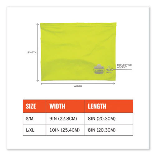 Chill-its 6489 2-layer Cooling Performance Knit Multiband, Polyester/spandex, 2xl/3xl, Hivis Lime, Ships In 1-3 Business Days - Image 3