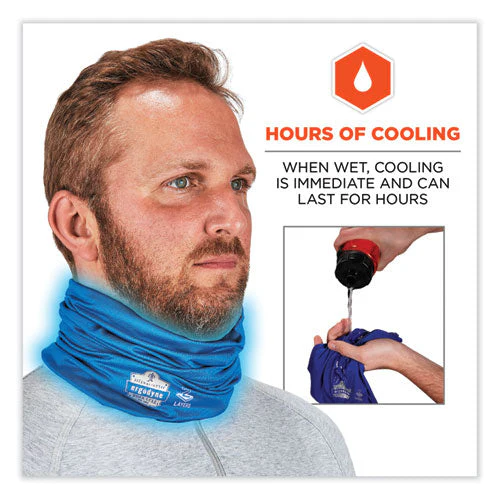Chill-its 6489 2-layer Cooling Performance Knit Multi-band, Polyester/spandex, 2x-large/3xl, Blue, Ships In 1-3 Business Days - Image 3