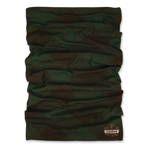 Chill-its 6485 Multi-band, Polyester, One Size Fits Most, Green Buffalo Plaid, Ships In 1-3 Business Days - Image 1