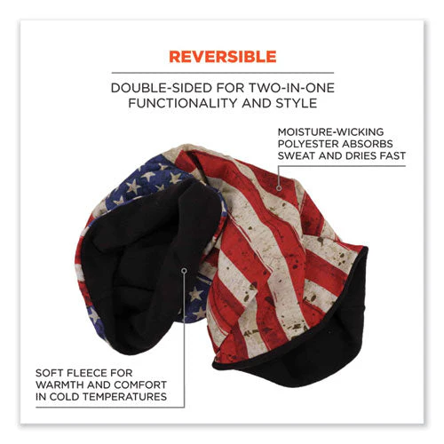 N-ferno 6491 Reversible Thermal Fleece + Poly Multi-band, One Size Fits Most, American Flag, Ships In 1-3 Business Days - Image 2