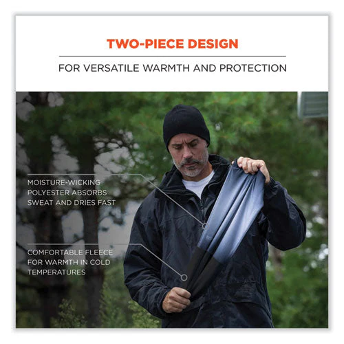 N-ferno 6492 2-piece Thermal Fleece + Poly Multi-band, One Size Fits Most, Lime, Ships In 1-3 Business Days - Image 2