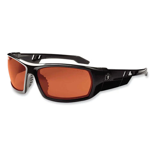 Skullerz Odin Safety Glasses, Black Nylon Impact Frame, Polarized Copper Polycarbonate Lens, Ships In 1-3 Business Days - Image 1