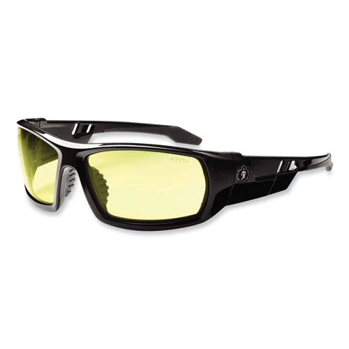 Skullerz Odin Safety Glasses, Black Nylon Impact Frame, Yellow Polycarbonate Lens, Ships In 1-3 Business Days - Image 1