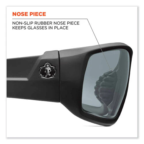 Skullerz Odin Safety Glasses, Black Nylon Impact Frame, Blue Mirror Polycarbonate Lens, Ships In 1-3 Business Days - Image 2