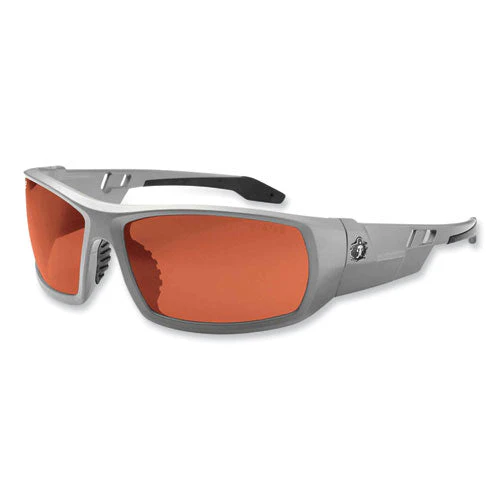Skullerz Odin Safety Glasses, Matte Gray Nylon Impact Frame, Polarized Polycarbonate Lens, Ships In 1-3 Business Days - Image 1
