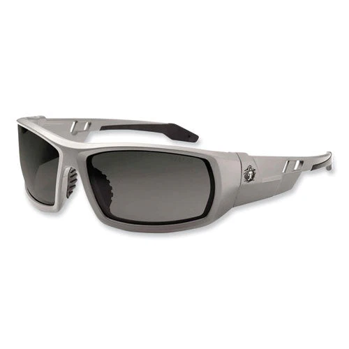 Skullerz Odin Safety Glasses, Matte Gray Nylon Impact Frame, Polarized Smoke Polycarbonate Lens, Ships In 1-3 Business Days - Image 1